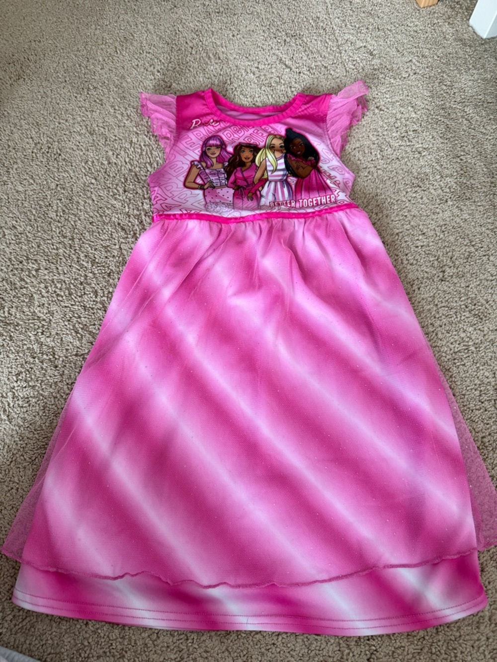 Pink Barbie Nightgown Size 4T